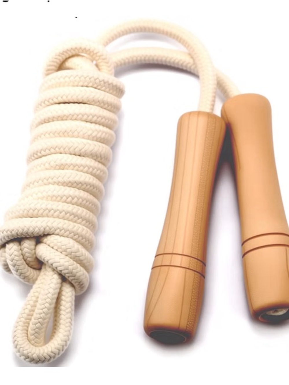 Set of 2 Fitness Jump Rope with Wooden Handles